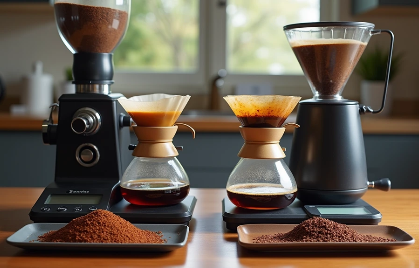 Плоскі vs конічні жорна що змінюється в чашці 